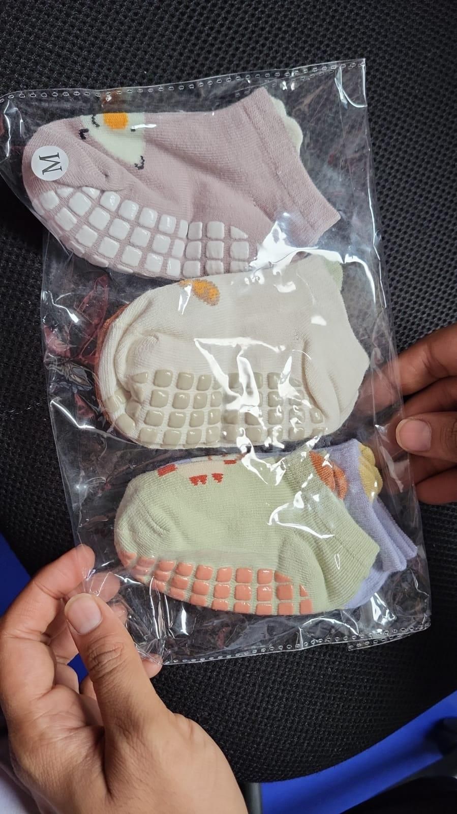 Antislip Socks For New Born Baby (5 pc set)