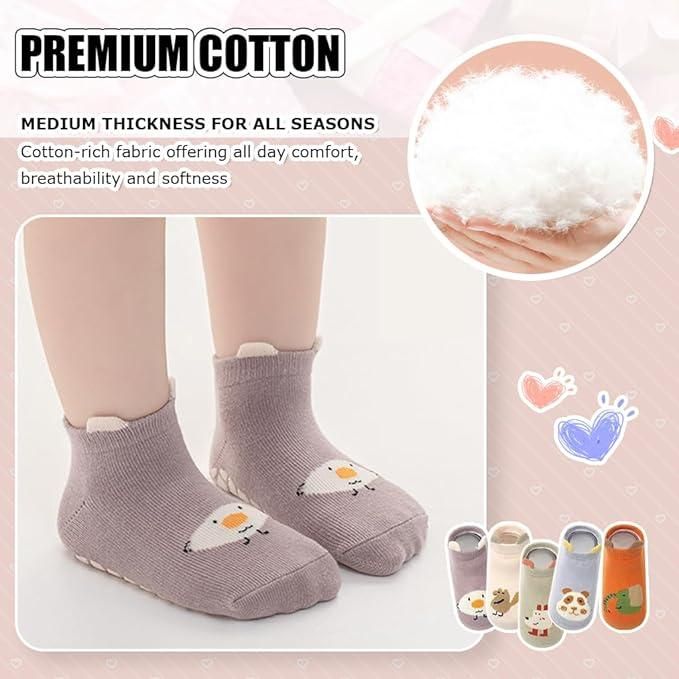 Antislip Socks For New Born Baby (5 pc set)